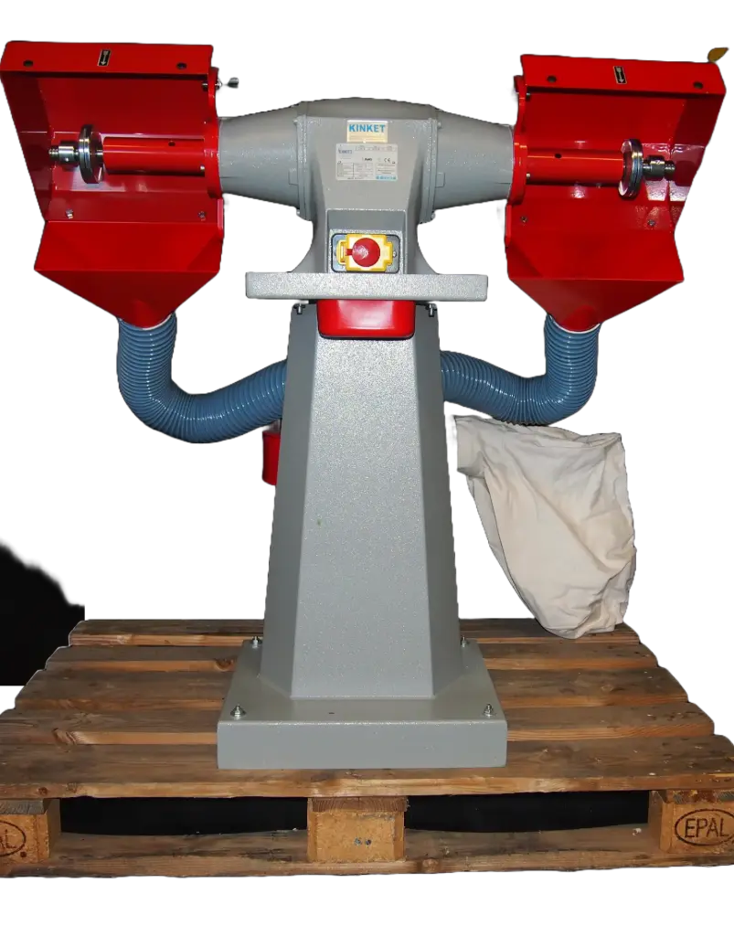 High-base polishing machine with dust extraction Kinket