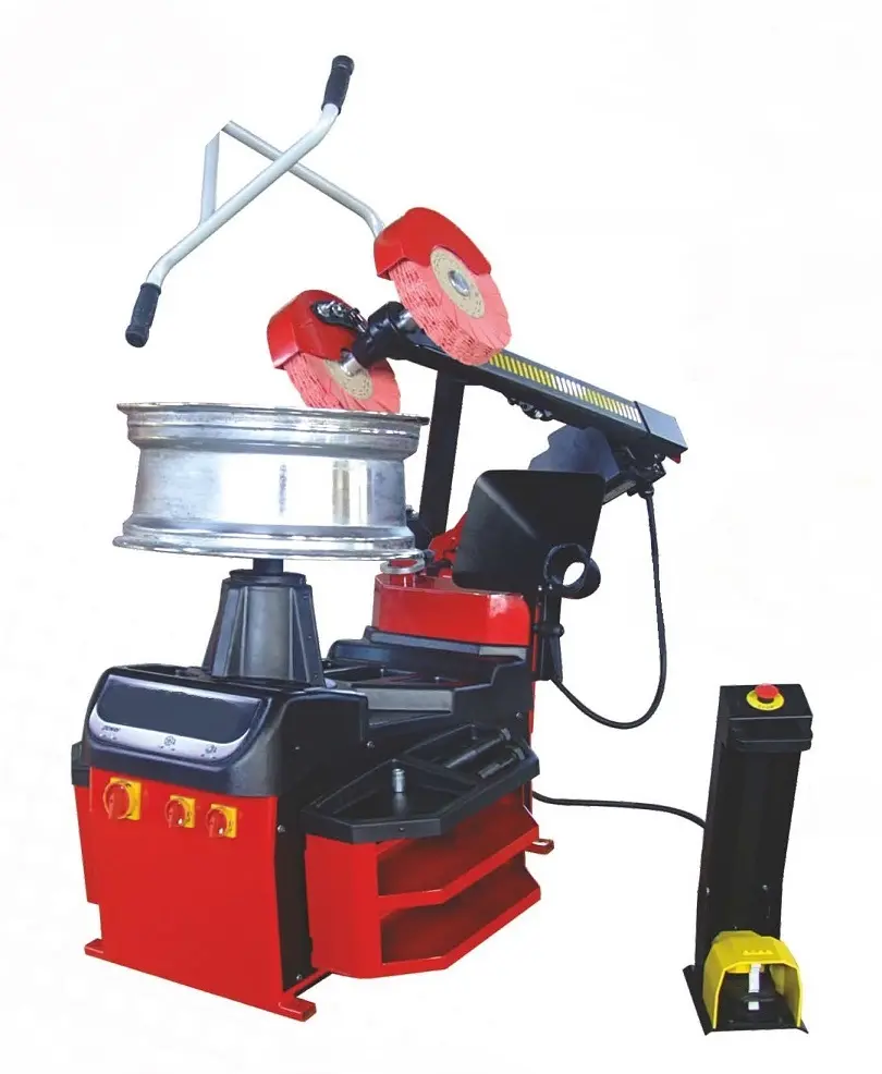 Handbetriebene Felgenpoliermaschine