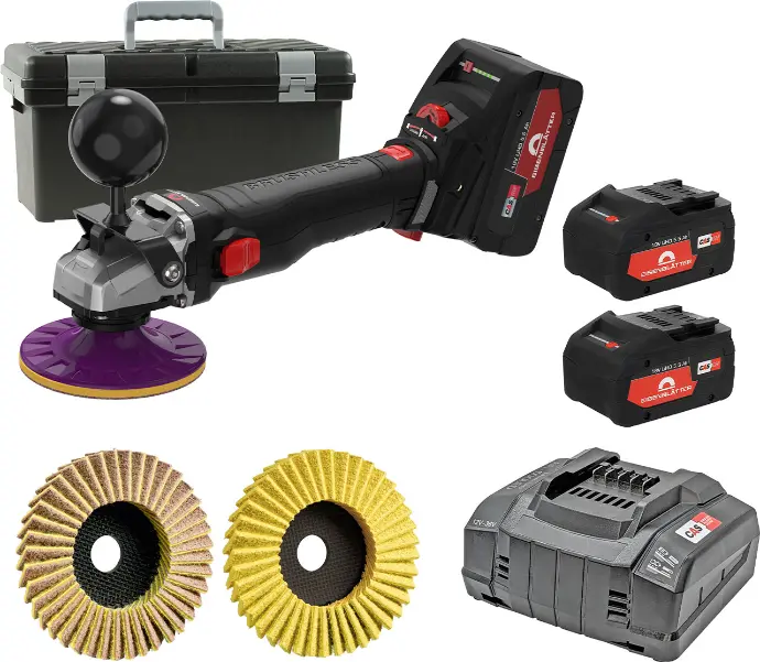 Varilex Polisher Brushless set inclusief 2 Accu’s