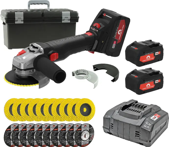 Varilex Brushless Haakse slijper set inclusief 2 Accu’s